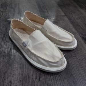 Sanuk Women's White Slip-On Shoes